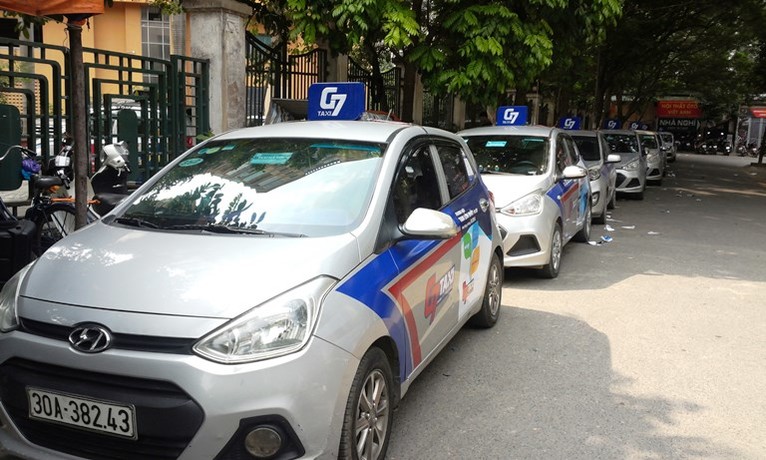 Quảng cáo trên taxi G7