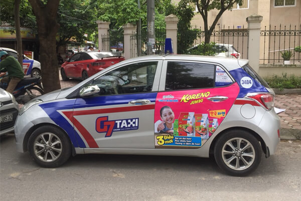Quảng cáo trên taxi tại 63 tỉnh thành