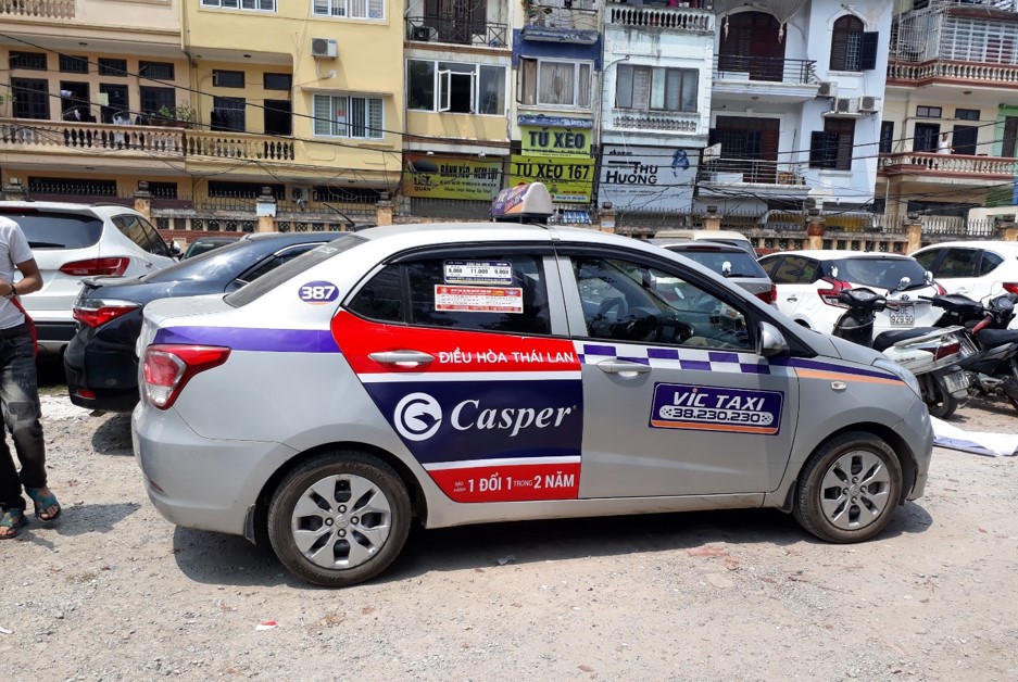 Quảng cáo trên taxi tại 63 tỉnh thành
