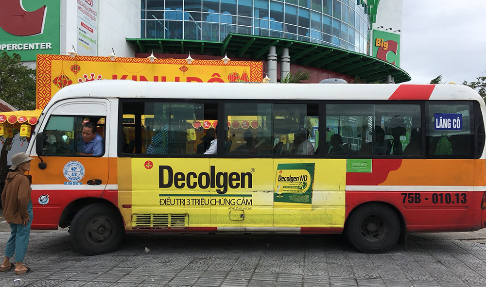 Quảng cáo xe buýt miền Trung - Huế