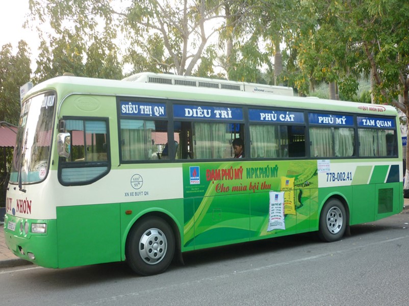 Quảng cáo xe buýt miền Trung - Bình Định