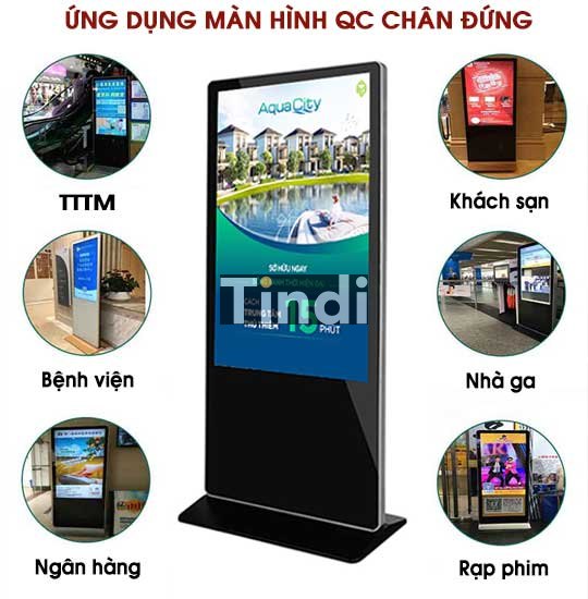 Màn hình LCD quảng cáo chân quỳ (hay còn gọi là LCD sa bàn)