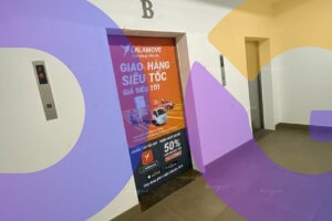 quảng cáo thang máy