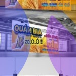 băng rôn khai trương quán bia