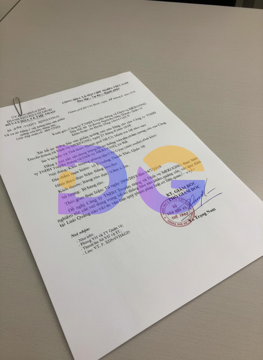 Hồ sơ xin giấy phép treo banner quảng cáo gồm những gì? (Cập nhật mới nhất)